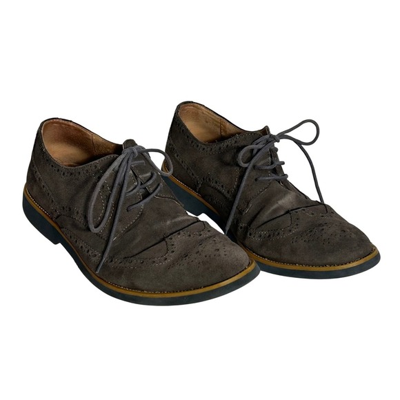 Joseph Abboud Mens Dark‎ Brown Suede Wingtip Brogue Oxford Shoes Size 8.5 main image 4